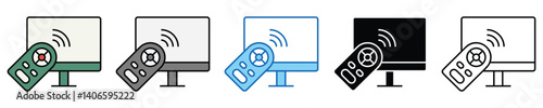 Remote Icons Set – Editable Vector Icons in Multiple Styles