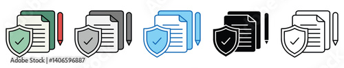Safety Icons Set – Editable Vector Icons in Multiple Styles