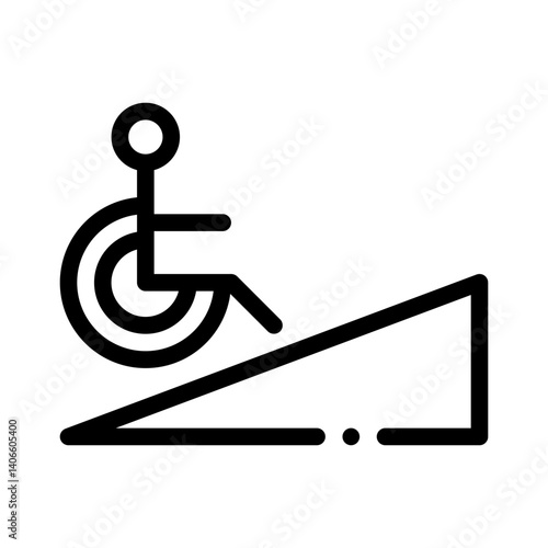 ramp line icon