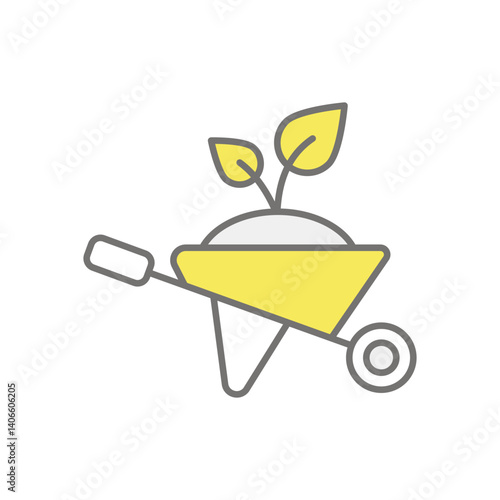 Mulch icon vector stock illustration