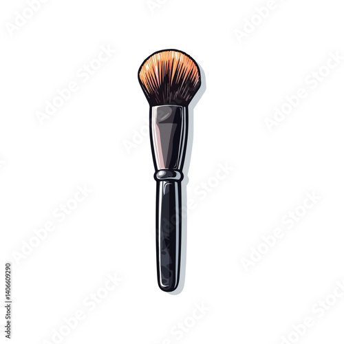 High-Quality Makeup Brush Illustration Perfect for Beauty Blogs and Design Projects