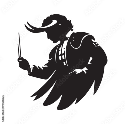 Matador silhouette vector illustration