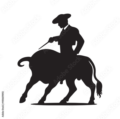 Matador silhouette vector illustration