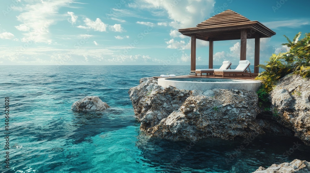 Secluded Tropical Luxury Vacation Paradise Overlooking the Ocean Secluded Tropical Luxury Vacation Paradise Overlooking the Ocean