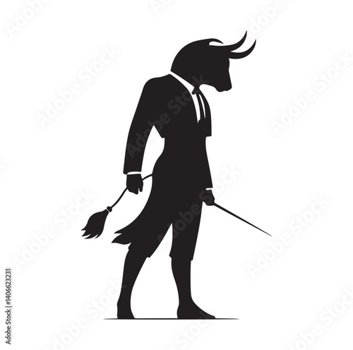 Matador silhouette vector illustration