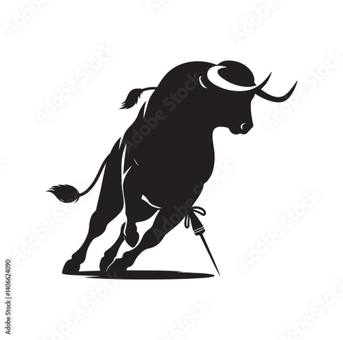 Matador silhouette vector illustration