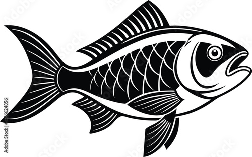 vector illustration of a fish