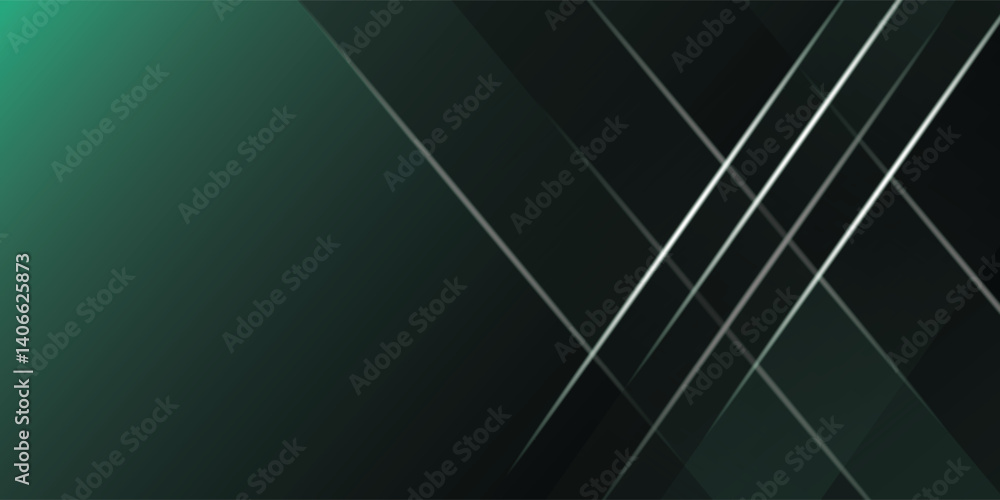 Obraz premium Abstract Green Light Background. Polygonal Elegance and Frame Background Designs, vector, eps10.