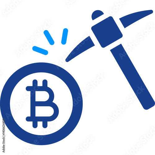 Bitcoin Mining Icon