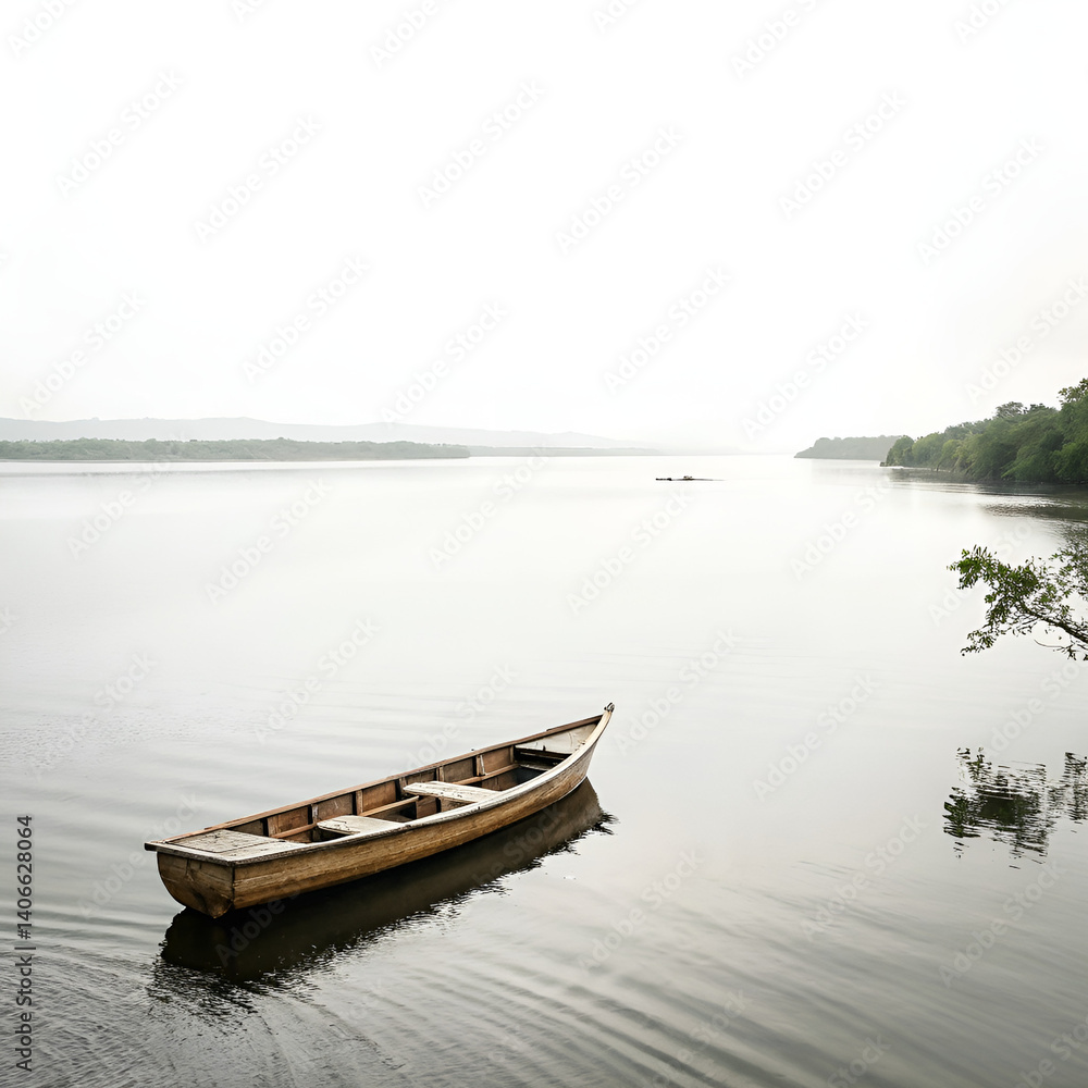 Obraz premium boat on the lake