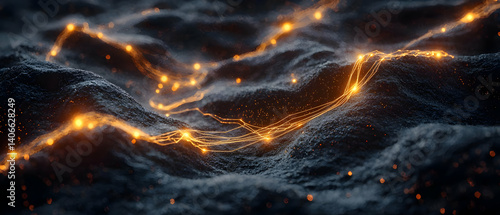 Abstract  energy landscape