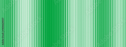Glass texture with green fluted pattern, 3d effect and abstract gradient. Ribbed vertical lines with soft light refraction create a vintage background for decor, privacy panels, or cosmetic templates.