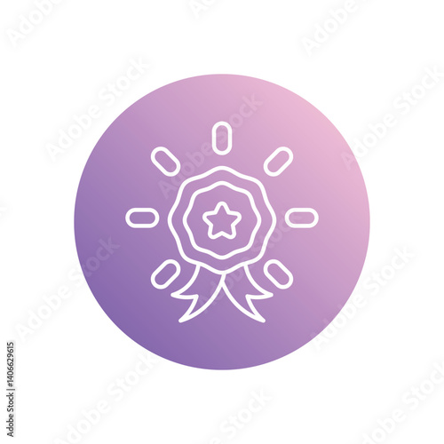Outstanding icon vector stock illustration