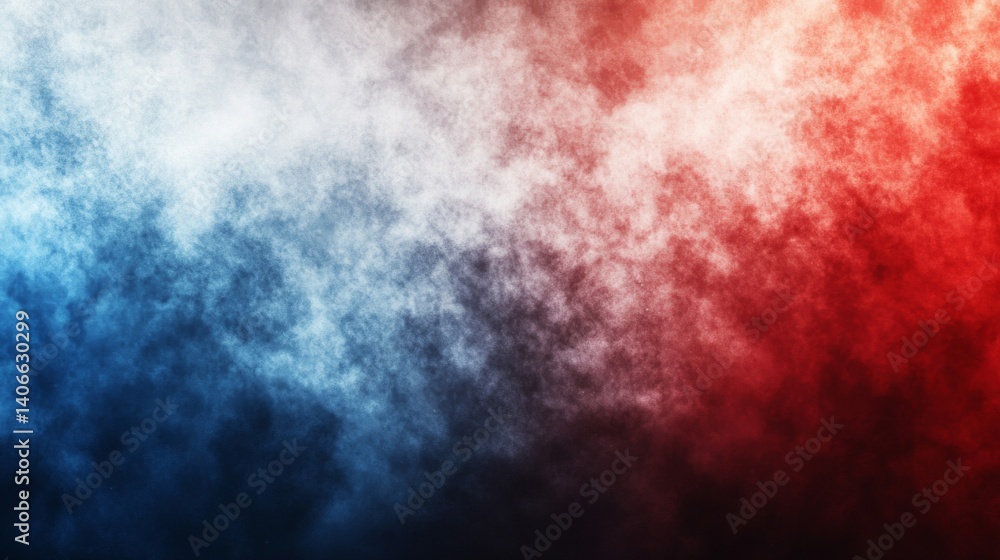 Obraz premium Abstract Red and Blue Smoke Cloud Background