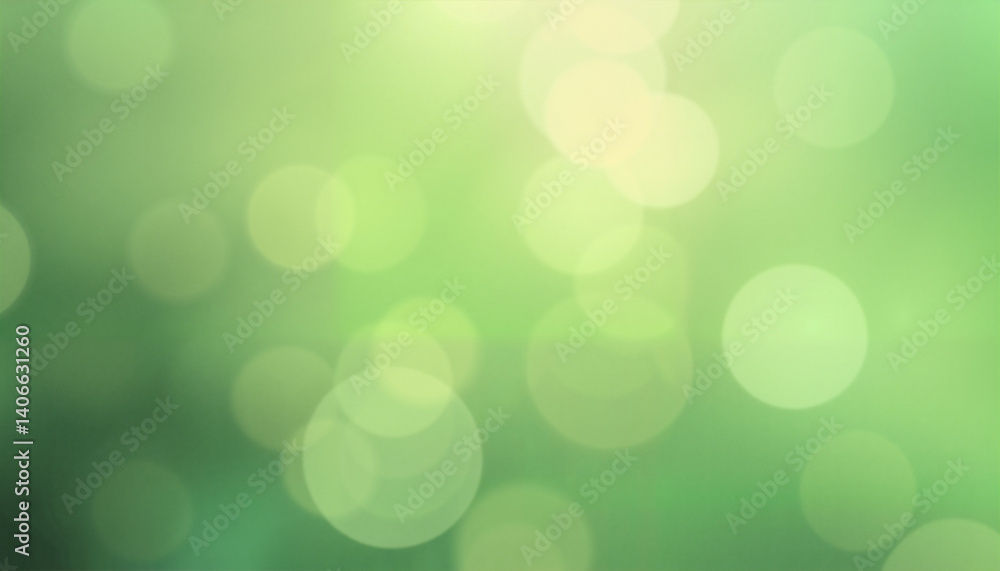 Fototapeta premium Abstract green blurred bokeh background