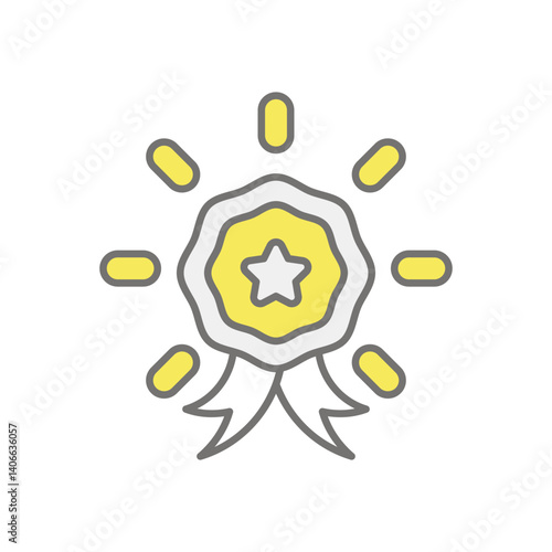 Outstanding icon vector stock illustration