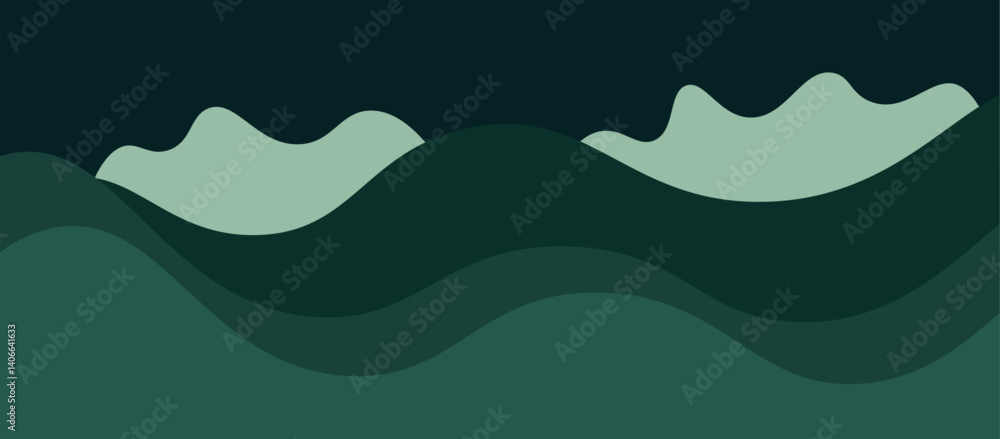 Abstract Green Wavey Background Abstract Green Wavey Background