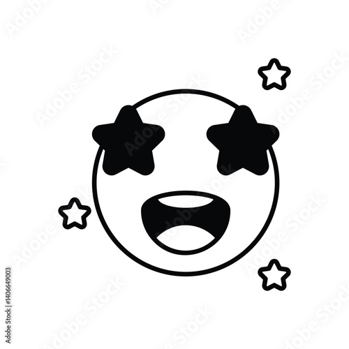 Amazing icon vector stock illustration