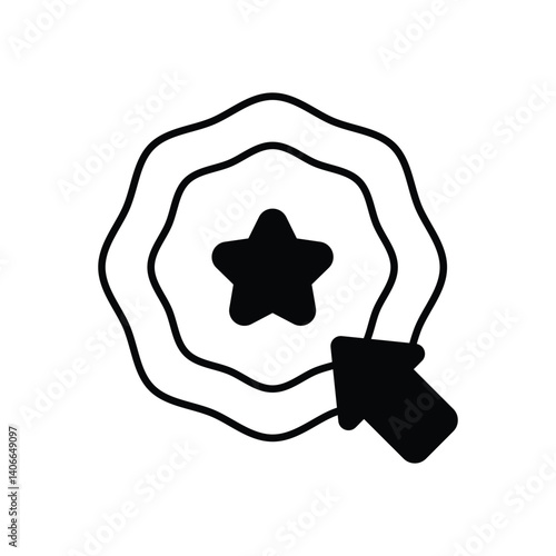 Elect Button icon vector stock illustration