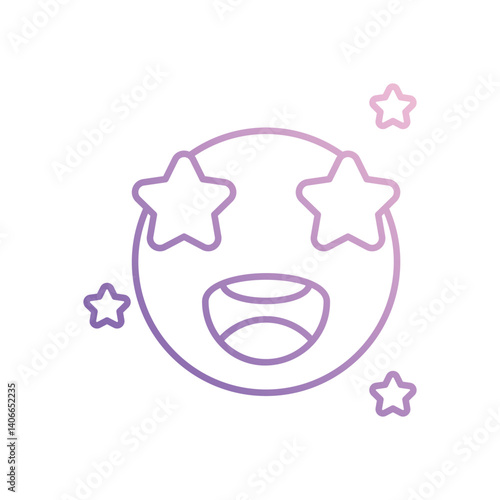 Amazing icon vector stock illustration