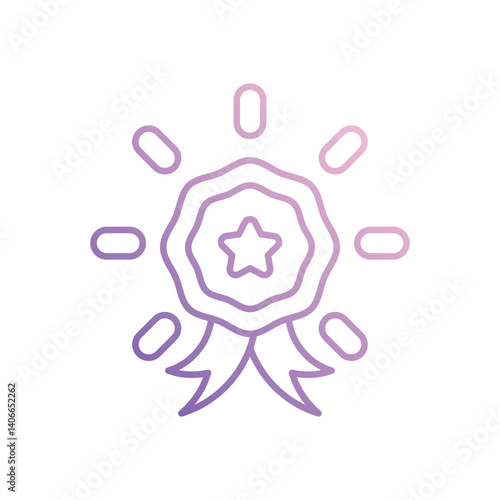 Outstanding icon vector stock illustration