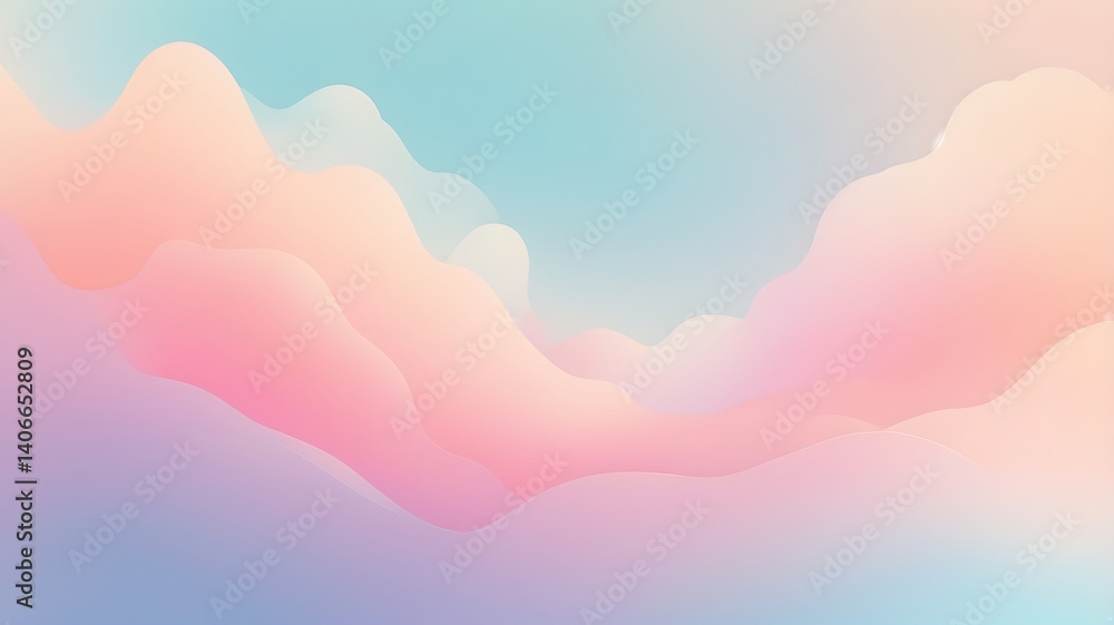Soft Color Blur Abstract Background with Dreamy Pastel Tones Soft Color Blur Abstract Background with Dreamy Pastel Tones