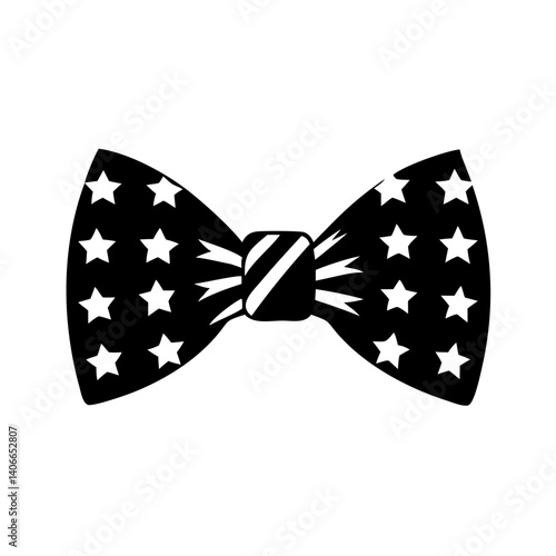 flag patterned bow tie icon, flag patterned bow tie silhouette vector illustration-simple silhouette illustration of flag patterned bow tie, perfect for flag patterned bow tie logos and icons