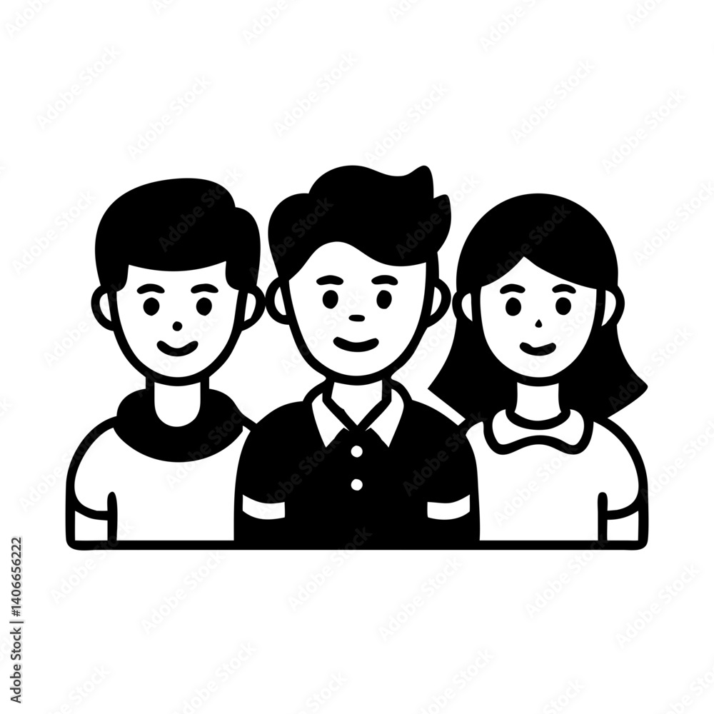 group of diverse friends icon, group of diverse friends silhouette vector illustration-simple silhouette illustration of group of diverse friends, perfect for group of diverse friends logos and icons group of diverse friends icon, group of diverse friends silhouette vector illustration-simple silhouette illustration of group of diverse friends, perfect for group of diverse friends logos and icons
