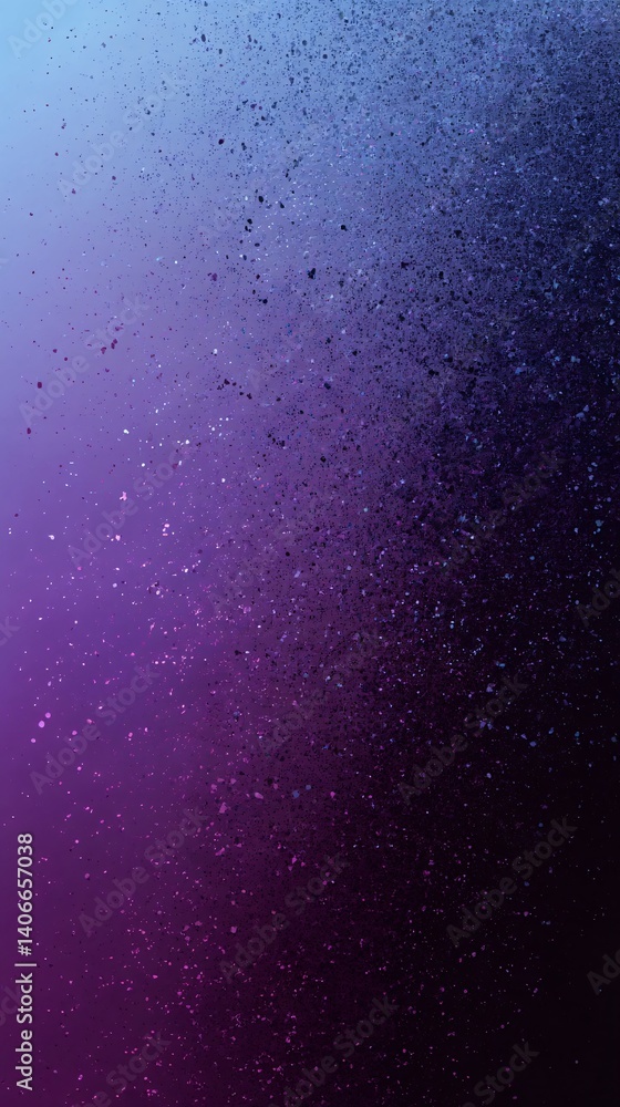 Obraz premium Cosmic Dust Cloud in Deep Blue and Purple Gradient