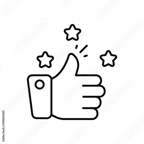 Great Job icon vector stock illustration