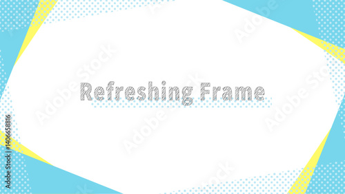 frame-1　カラーの組合せが楽しいフレーム。シャープなデザインの背景。シンプルな壁紙。