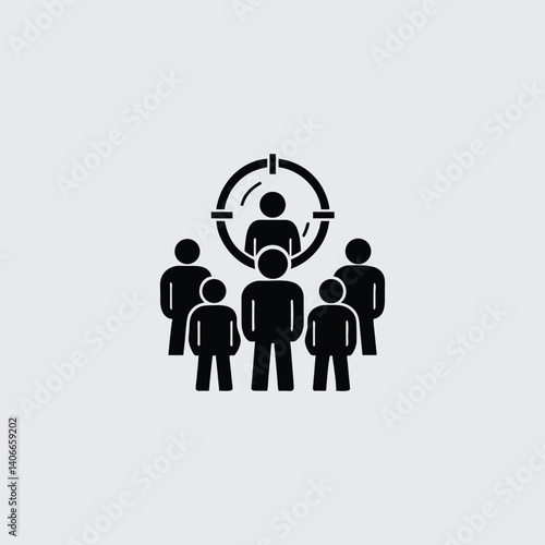 Person in Network Hub – Vector Illustration for Communication

