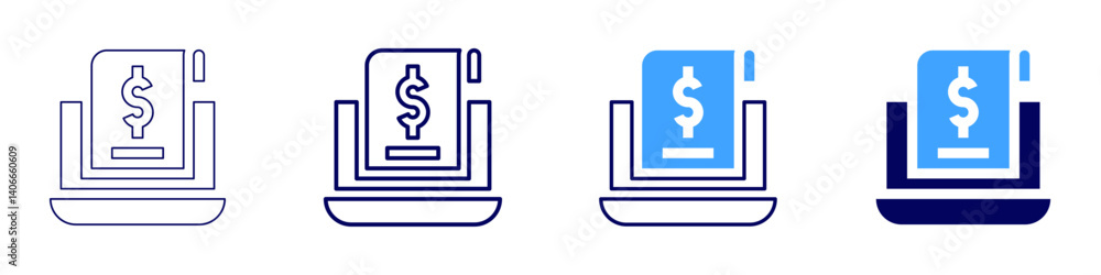 Laptop cleaning icon in 4 different styles. Thin Line, Line, Bold Line, Duotone. Duotone style. Editable stroke Laptop cleaning icon in 4 different styles. Thin Line, Line, Bold Line, Duotone. Duotone style. Editable stroke