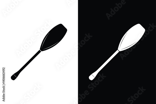 Paddle icon vector on White Background ,Vector Art Illustration on white background.