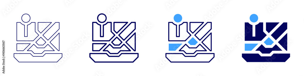 Laptop matchday icon in 4 different styles. Thin Line, Line, Bold Line, Duotone. Duotone style. Editable stroke Laptop matchday icon in 4 different styles. Thin Line, Line, Bold Line, Duotone. Duotone style. Editable stroke