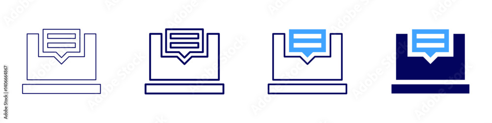 Laptop research icon in 4 different styles. Thin Line, Line, Bold Line, Duotone. Duotone style. Editable stroke Laptop research icon in 4 different styles. Thin Line, Line, Bold Line, Duotone. Duotone style. Editable stroke