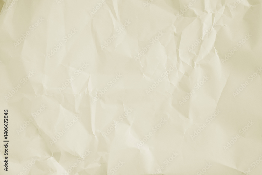 Obraz premium Beige Color Crumpled paper texture