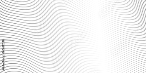 Abstract dynamic creative sound wave smooth beautiful space digital composite bland line. frequency flow business stripe gradient white vector technology template background.	
