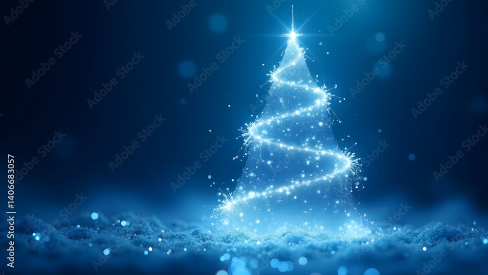 Christmas blue tree Christmas blue tree