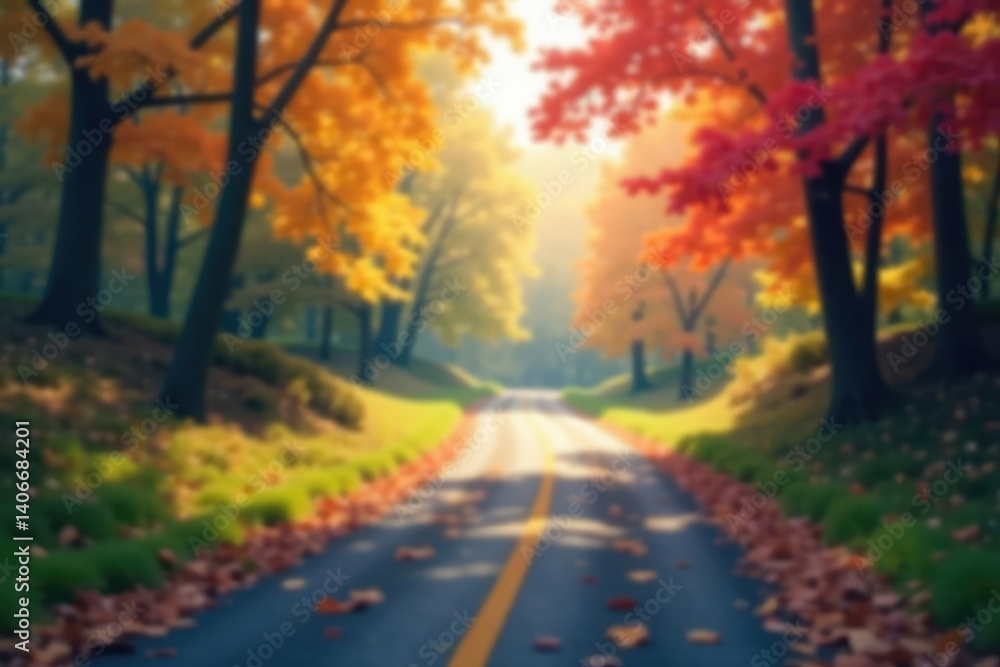 Fototapeta premium Abstract blurred nature scene, perfect for website backgrounds, plants, flowers, forest