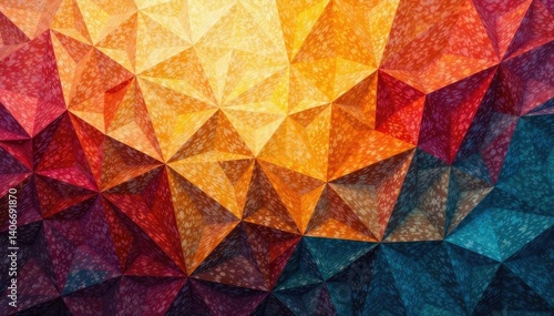 Abstract geometric tapestry, muted earth tones, simple, bohemian, macro