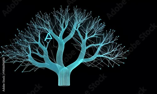 Futuristic Digital Circuitry Displaying Artificial Intelligence Concept in Vibrant Neon Colors and Collaboration Imagery