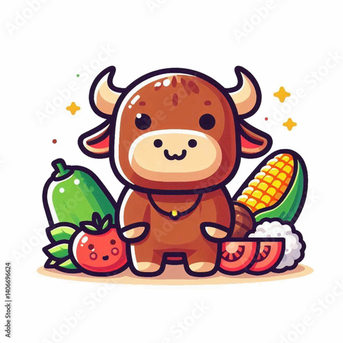vector of Adobo flat design style, isolated on white background