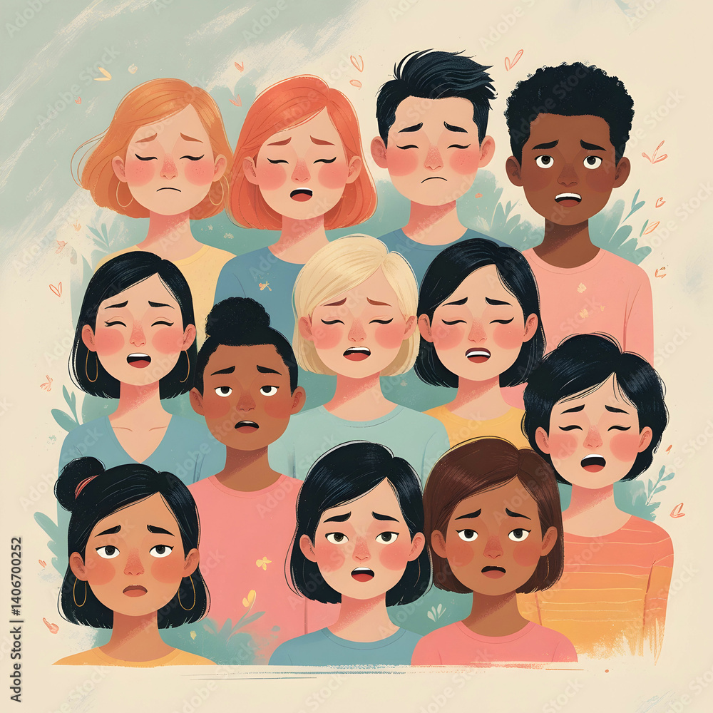 Illustration of different expressions Illustration of different expressions