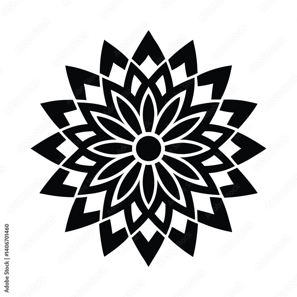 Mandala Vector Icon for Artistic Projects Mandala Vector Icon for Artistic Projects