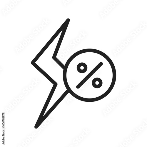Cheap Energy icon vector image. Suitable for mobile apps, web apps and print media.