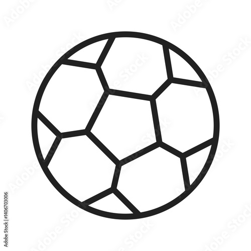 Football icon vector image. Suitable for mobile apps, web apps and print media.