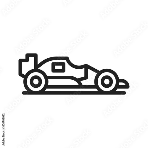 Formula One icon vector image. Suitable for mobile apps, web apps and print media.