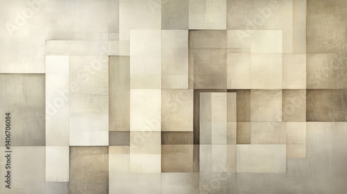 Wallpaper Mural Abstract Beige and Brown Geometric Background Torontodigital.ca