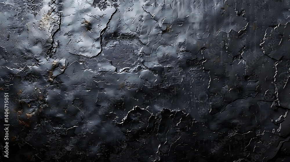 Obraz premium Black wall texture rough background dark concrete floor or old grunge background with black,Texture of old dirty concrete wall for background, Black wall background cement or stone